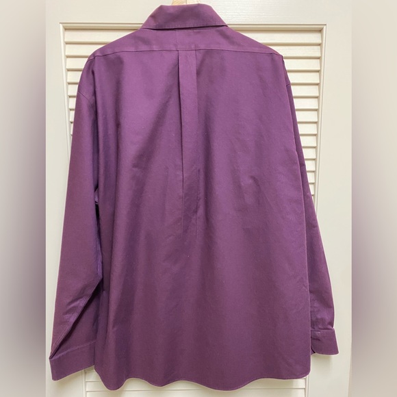 Brooks Brothers Shirt Mens 2XL Maroon Regent Fit Supima Cotton Long Sleeve - Picture 5 of 15